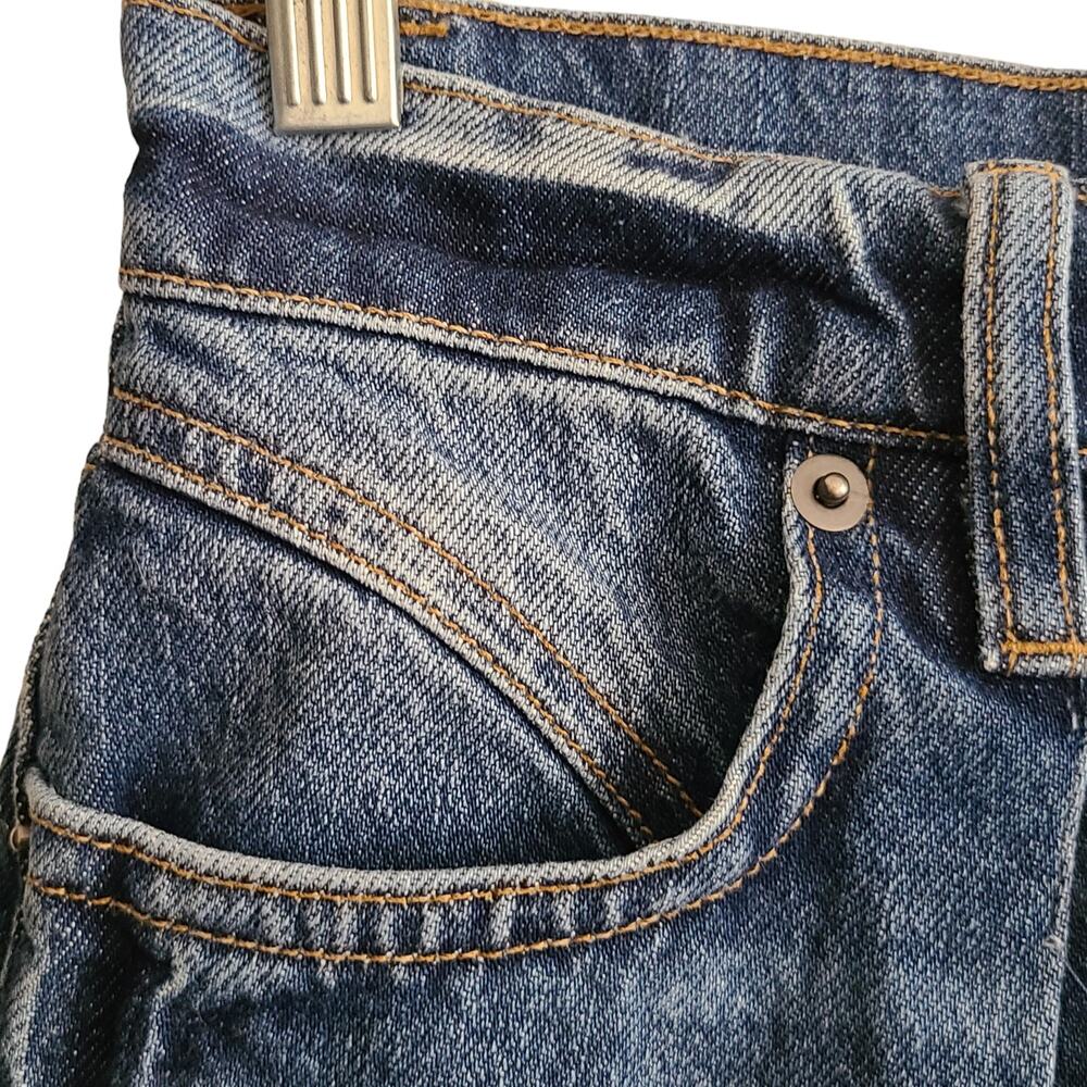 FRAME Mosaic Flare Short Mesa Wash Released Hem 100% Cotton MLFSH385 Women's 24 - Picture 4 of 11